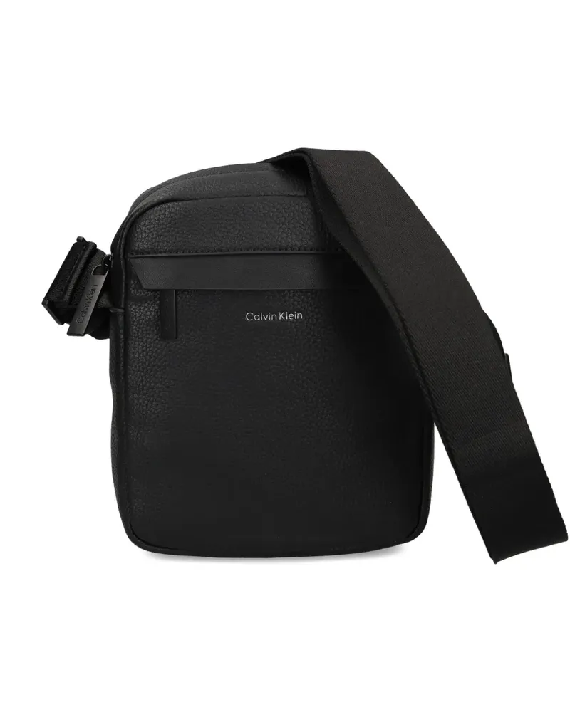 Calvin Klein Strukturierte Umhängetasche - Schwarz Schwarz