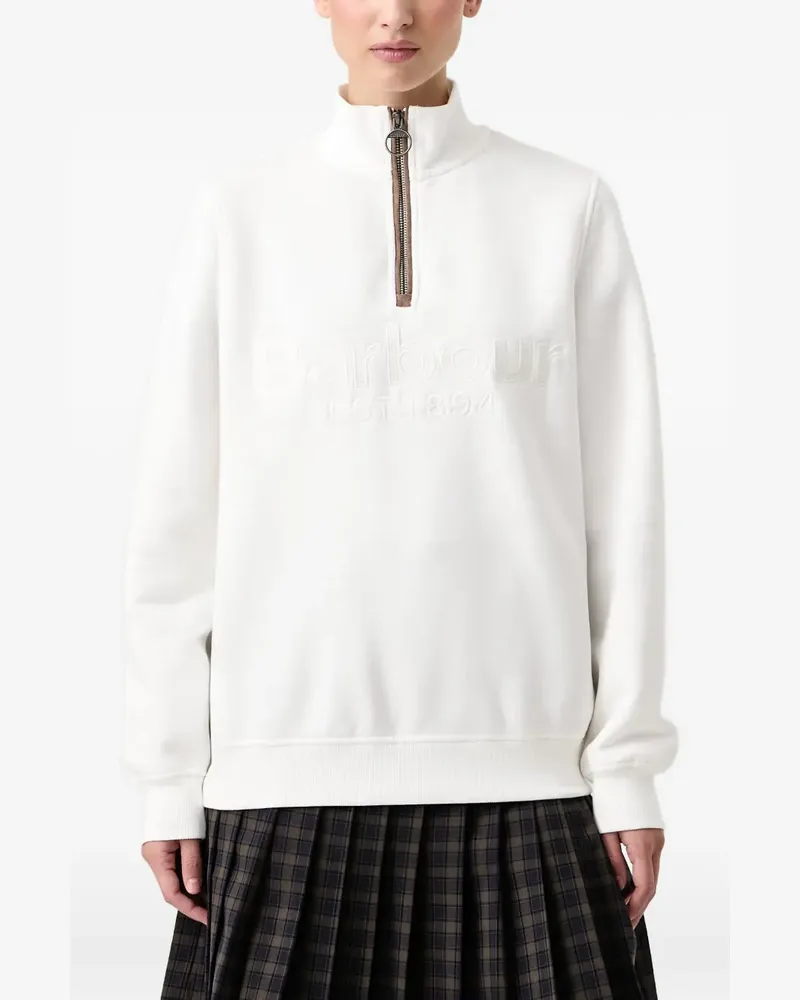 Barbour Cynthia quarter-zip jumper - Weiß Weiß