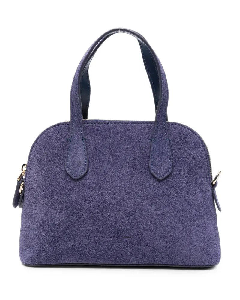 Liviana Conti suede top-handle tote bag - Violett Violett