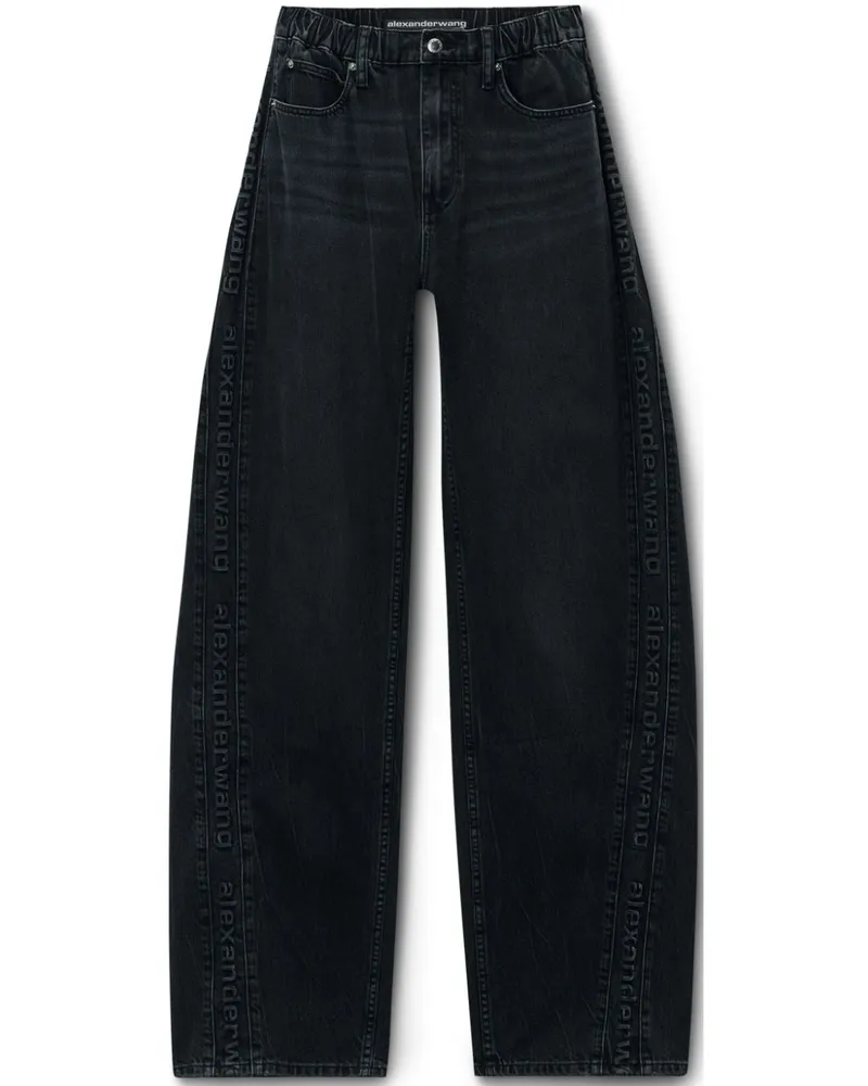 Alexander Wang Jeans mit weitem Bein - Schwarz Schwarz