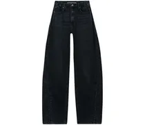 Jeans mit weitem Bein - Schwarz