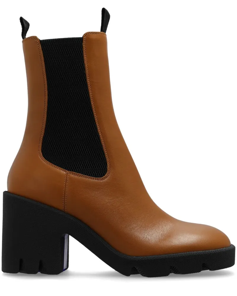 Burberry Stiefeletten aus Leder - Braun Braun