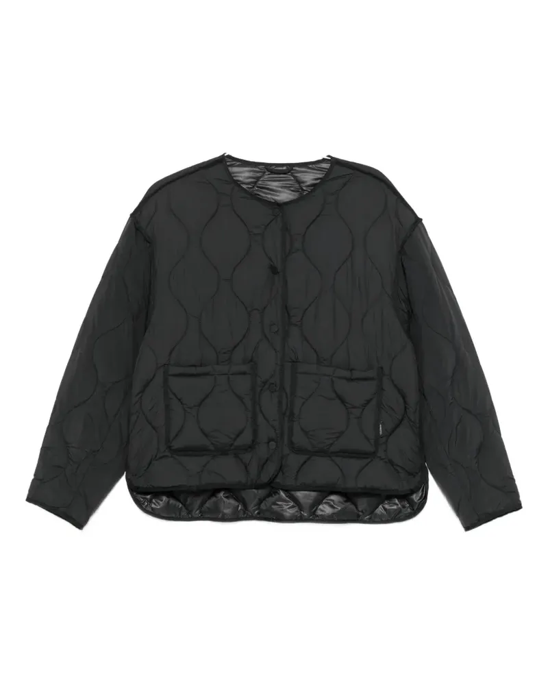 Closed quilted jacket - Schwarz Schwarz