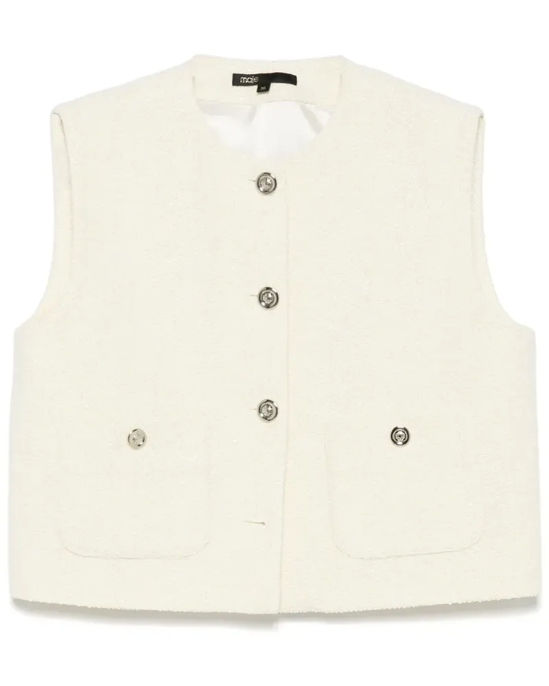 Maje Tweed-Top - Gelb Gelb