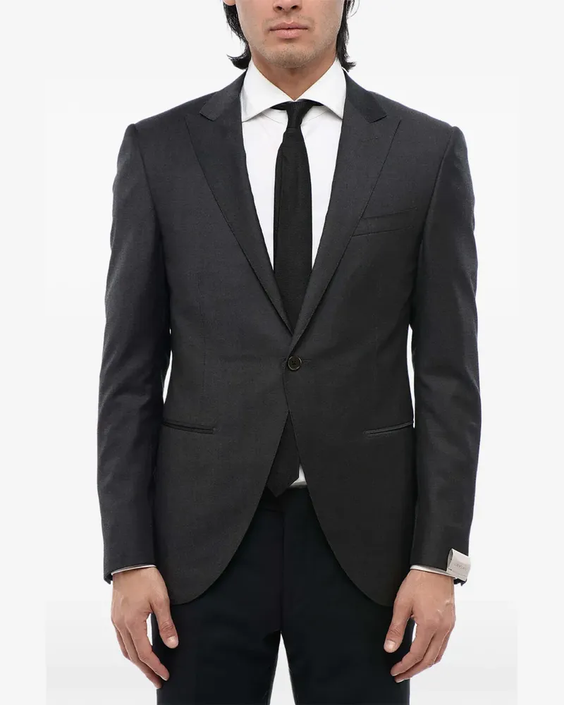 Corneliani Academy peak-lapel blazer - Grau Grau