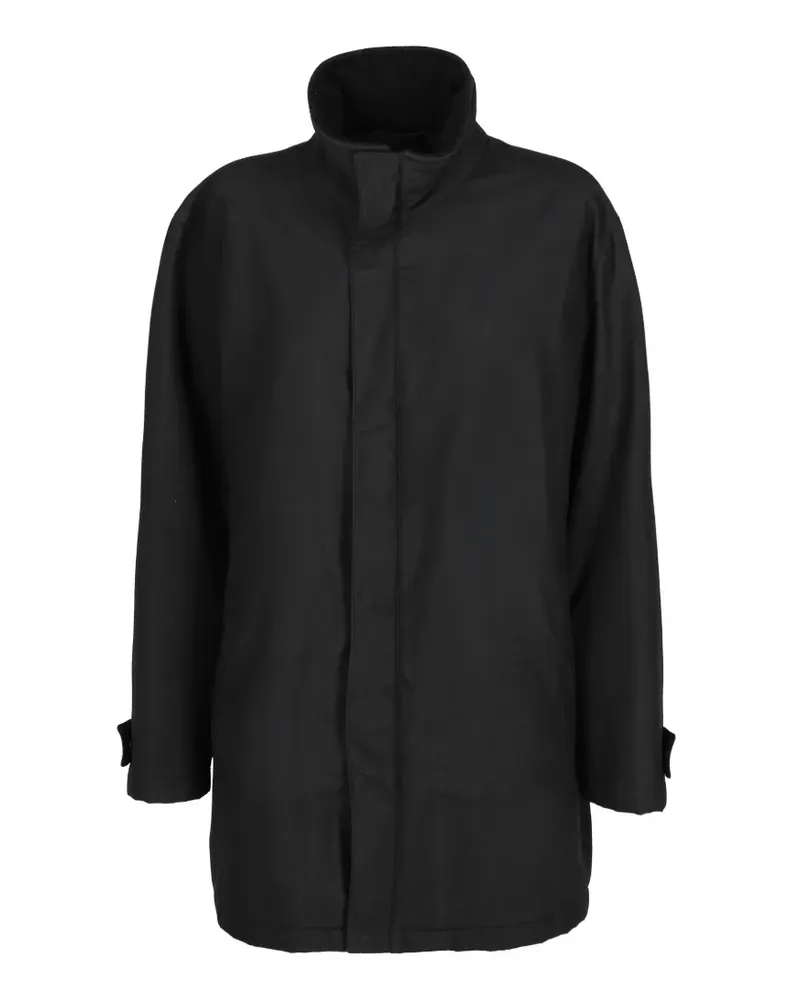 Corneliani Einreihiger Mantel - Schwarz Schwarz