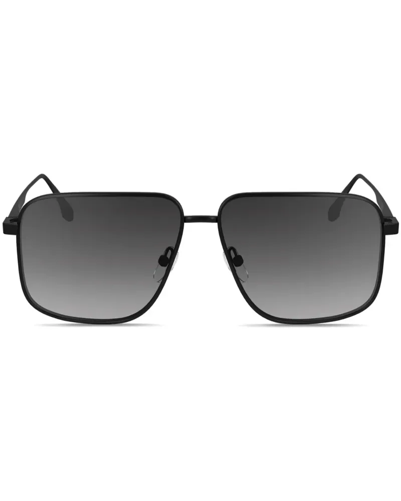 Victoria Beckham Sonnenbrille mit eckigem Gestell - Schwarz Schwarz