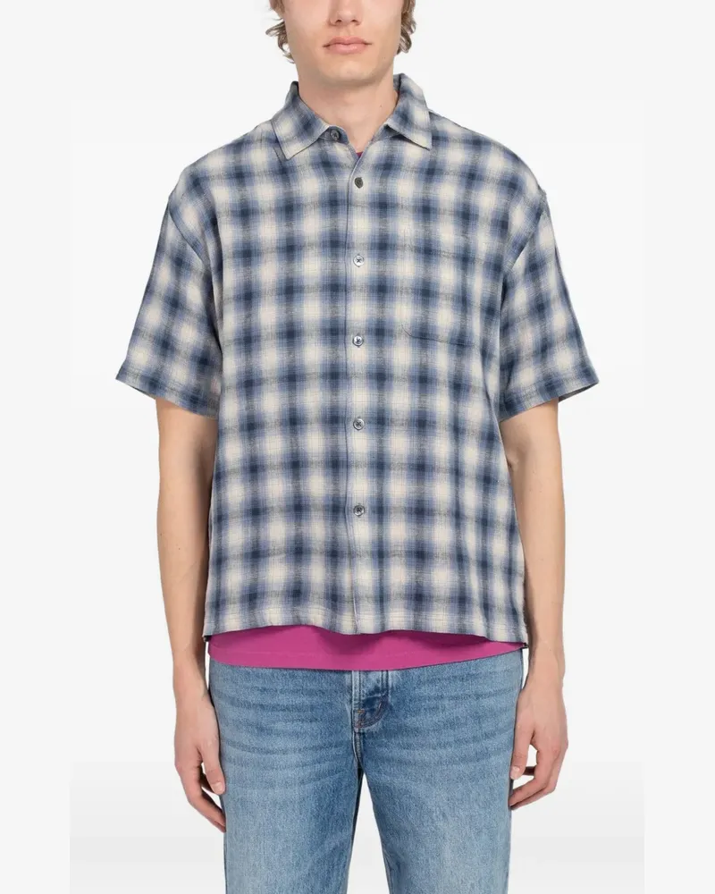 Stüssy Liam plaid shirt - Blau Blau