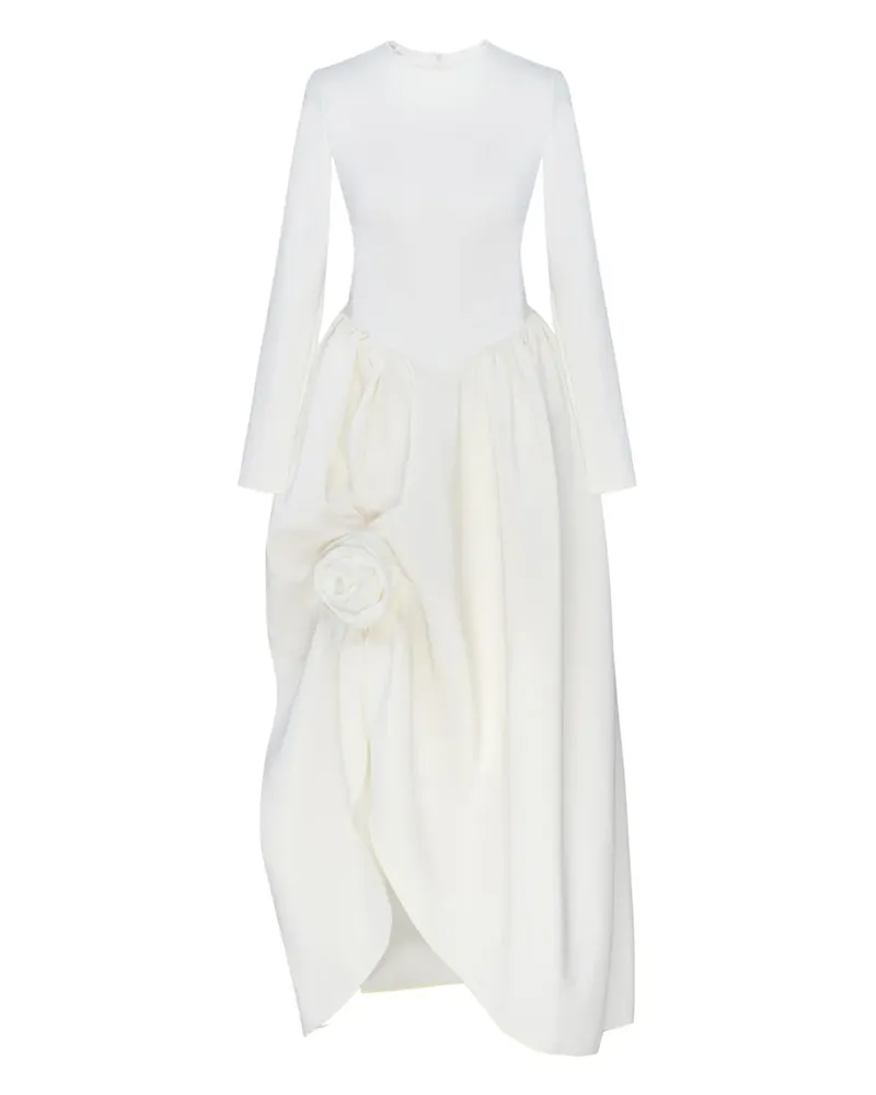 SLEEPER Aurora Kleid mit langen Ärmeln - Weiß Weiß