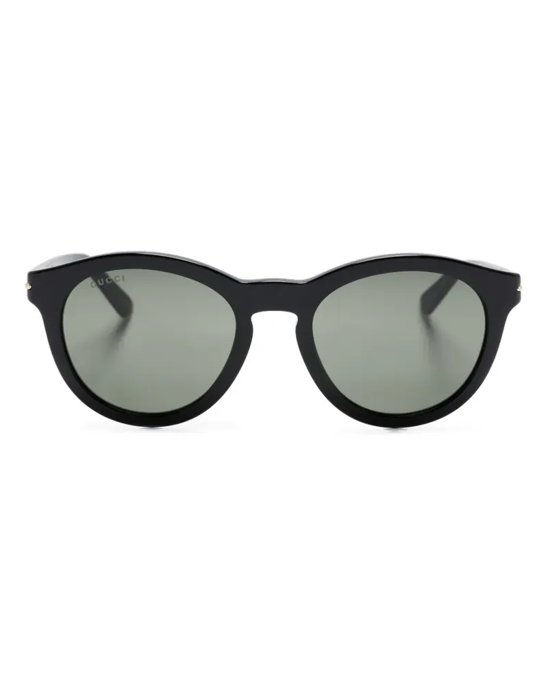 Gucci Sonnenbrille im Panto-Design - Schwarz Schwarz
