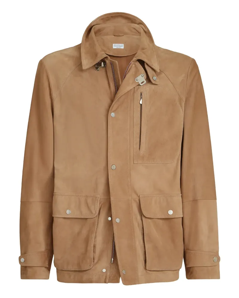 Brunello Cucinelli Jacke aus Wildleder - Braun Braun