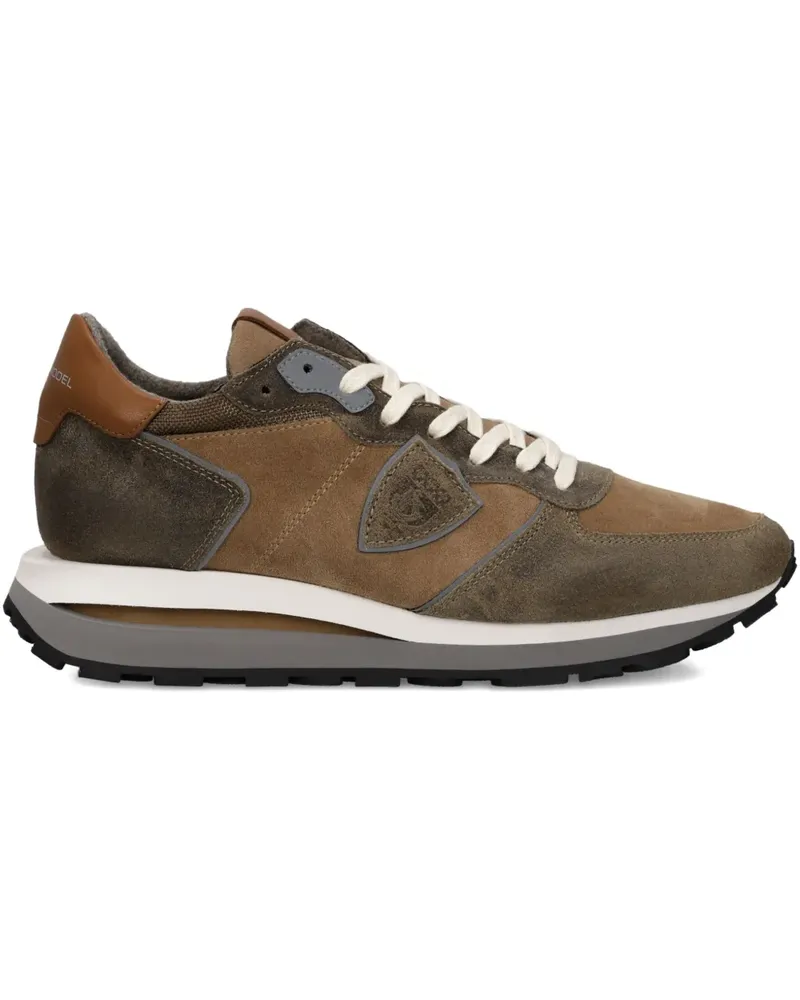 Philippe Model Tropez Haute Sneakers mit Wildleder-Einsatz - Braun Braun