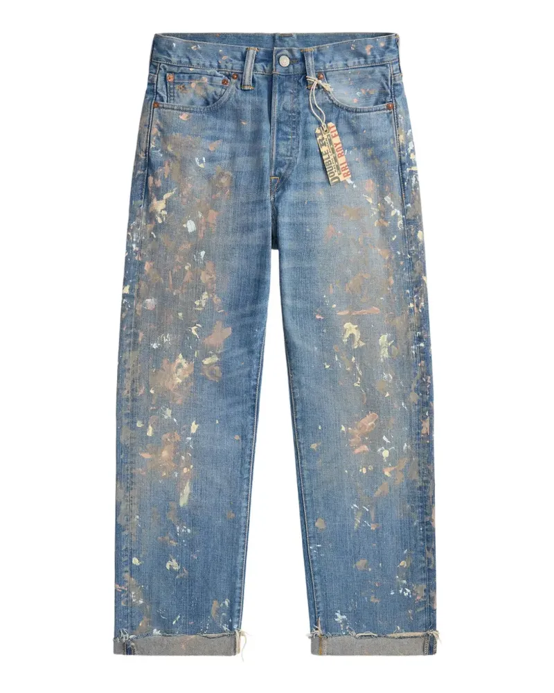 Ralph Lauren Hose mit Farbklecks-Print - Blau Blau