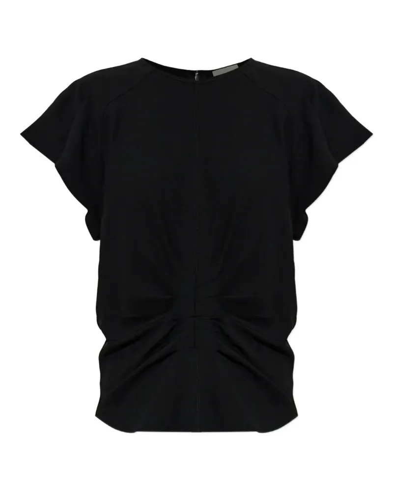 Isabel Marant Gerafftes Tullya Oberteil - Schwarz Schwarz