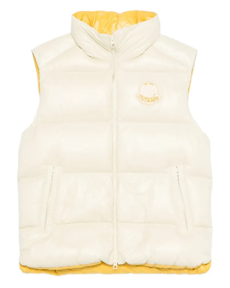 Moncler Gesteppte Lipsi Weste mit Logo - Gelb Gelb