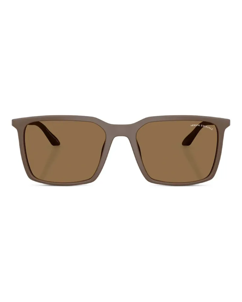 Armani Exchange Sonnenbrille mit eckigem Gestell - Braun Braun