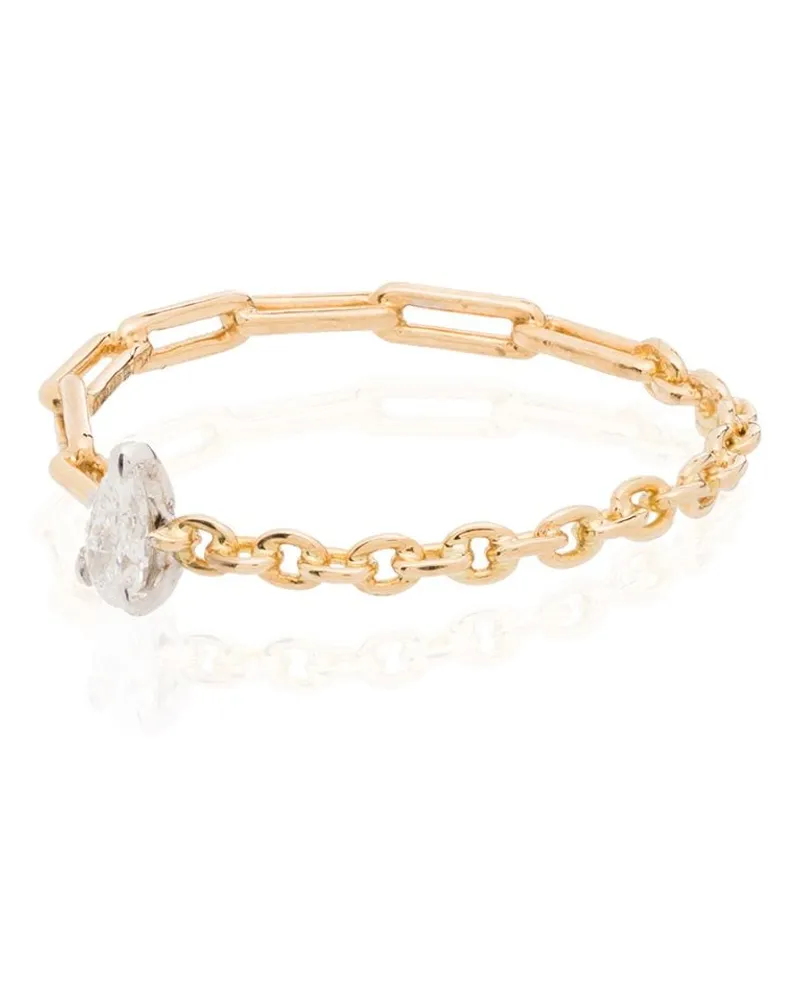 Yvonne Léon 18kt Gelbgoldring mit Diamanten Gold