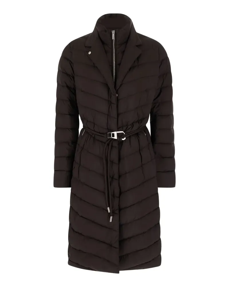 MOORER belted quilted coat - Braun Braun