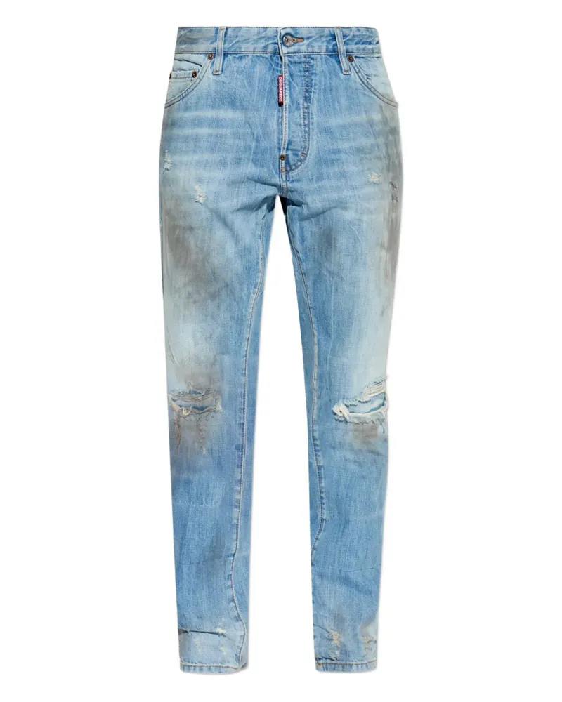 Dsquared2 ripped-detail trousers - Blau Blau