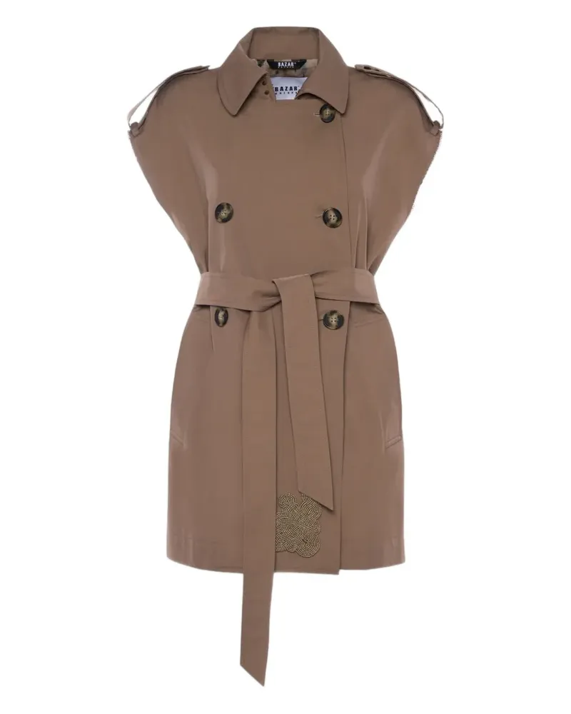 Bazar Deluxe Ärmelloser Trenchcoat - Braun Braun