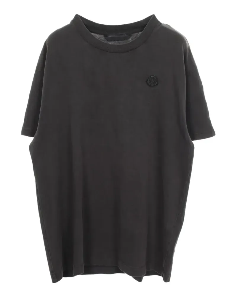 Moncler 2000s T-Shirt mit Logo-Print - Schwarz Schwarz