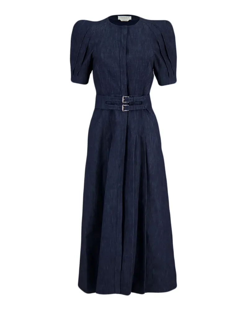 Gabriela Hearst Patricia belted midi dress - Blau Blau