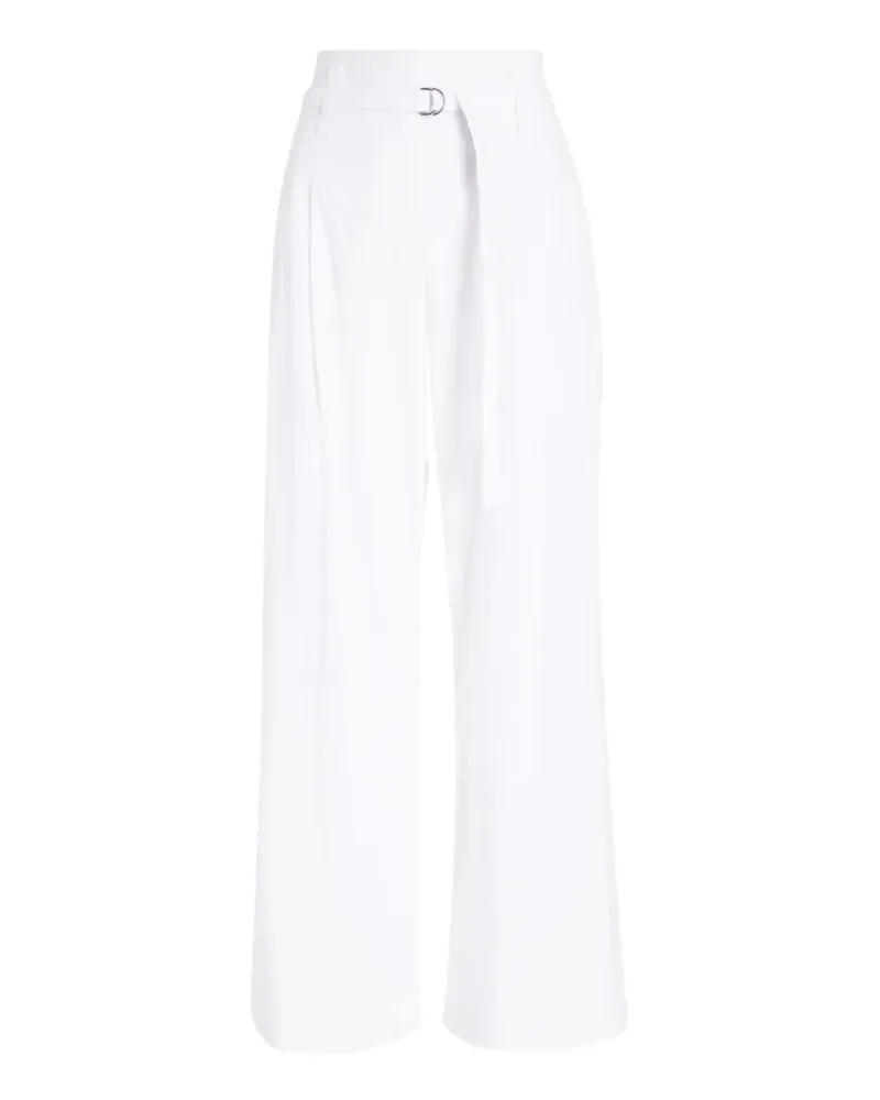 Proenza Schouler Raver belted poplin trousers - Weiß Weiß