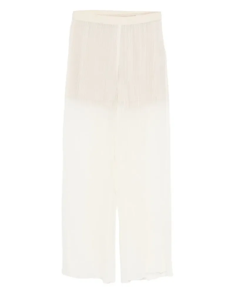 ALYSI Hose mit transparenter Spitze - Nude Nude