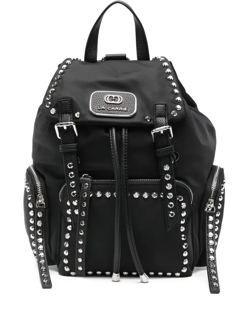 LA CARRIE Dark Wave studded backpack - Schwarz Schwarz