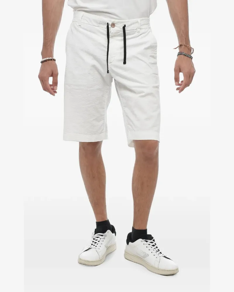 Maison Clochard elasticated drawstring shorts - Weiß Weiß