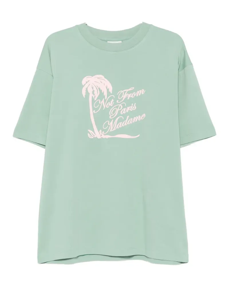 Drôle de Monsieur Not From Paris Madame T-shirt - Grün Grün