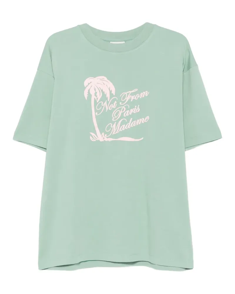 Drôle de Monsieur Not From Paris Madame T-shirt - Grün Grün