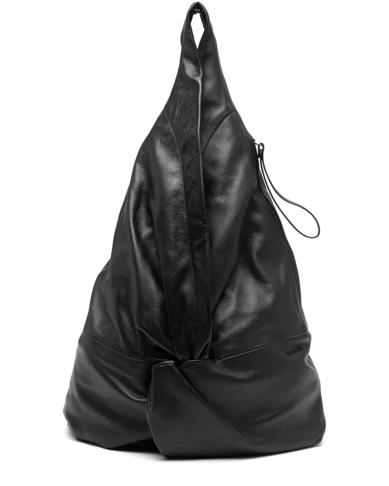 Vic Matié Tote Bag mit Twist-Detail - Schwarz Schwarz