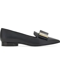 Ferragamo Loafer mit Schleife Schwarz