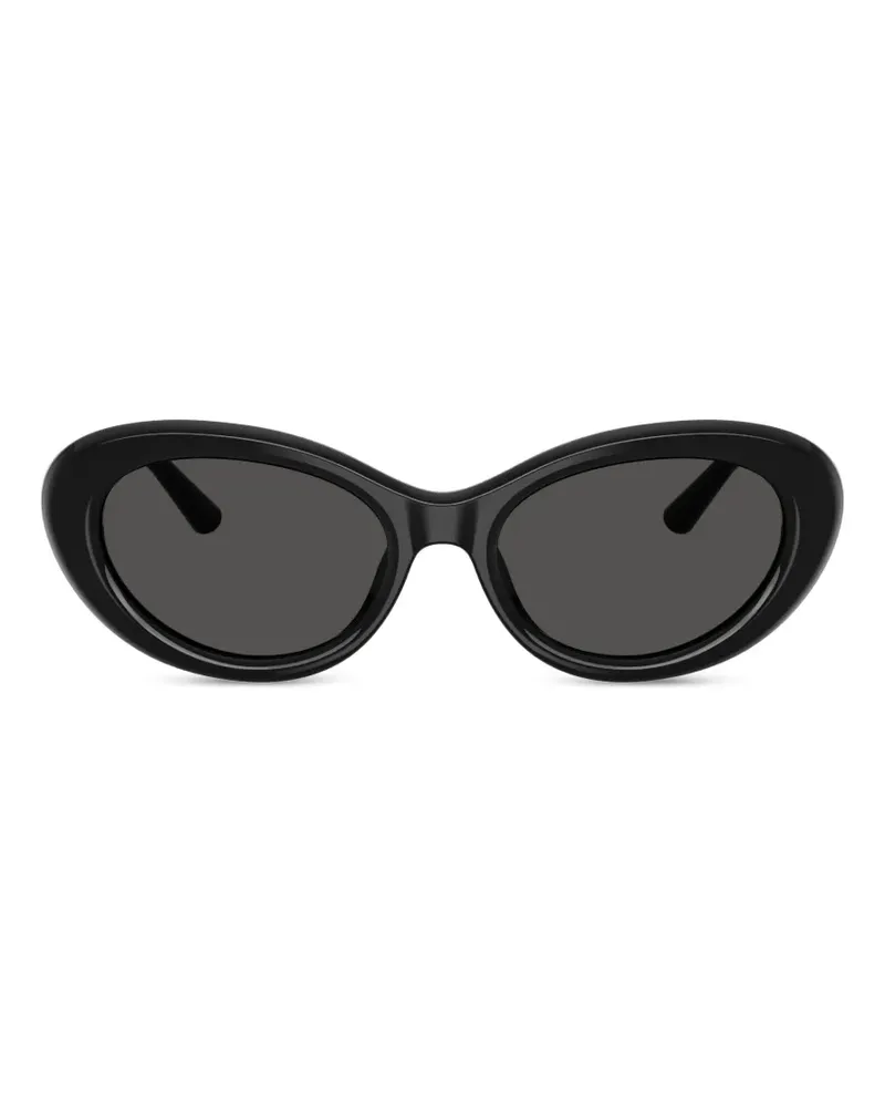 Dolce & Gabbana Sonnenbrille mit ovalem Gestell - Schwarz Schwarz