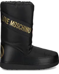 Moschino Schneestiefel mit Logo-Print Schwarz