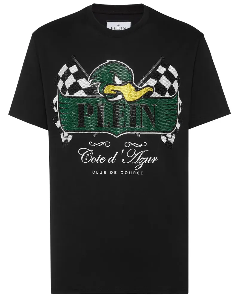 Philipp Plein T-Shirt mit grafischem Print - Schwarz Schwarz