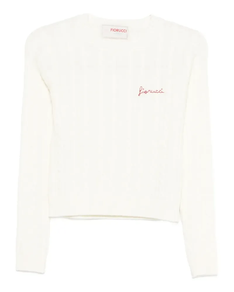 Fiorucci cable-knit sweater - Weiß Weiß
