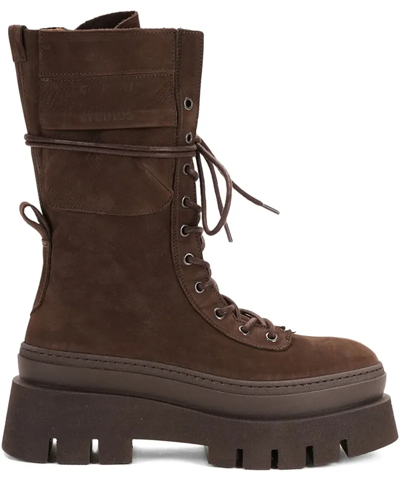 Copenhagen Stiefel mit Plateau - Braun Braun