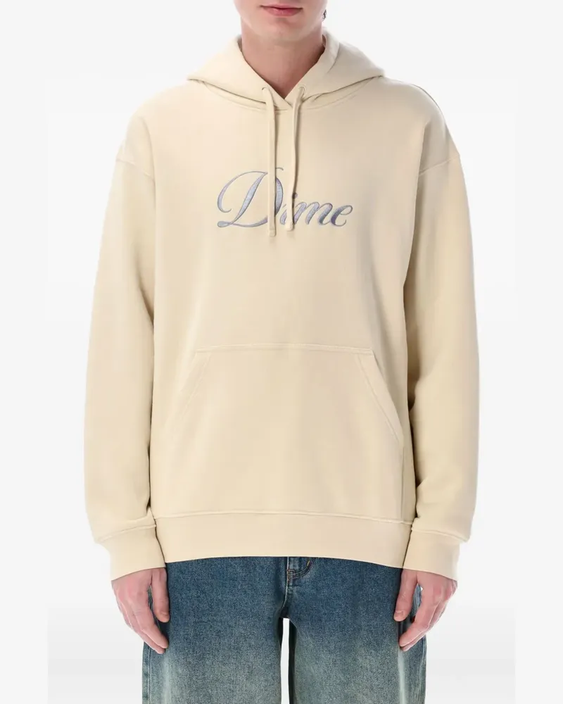 Dime Hoodie mit Cursive-Logo - Nude Nude