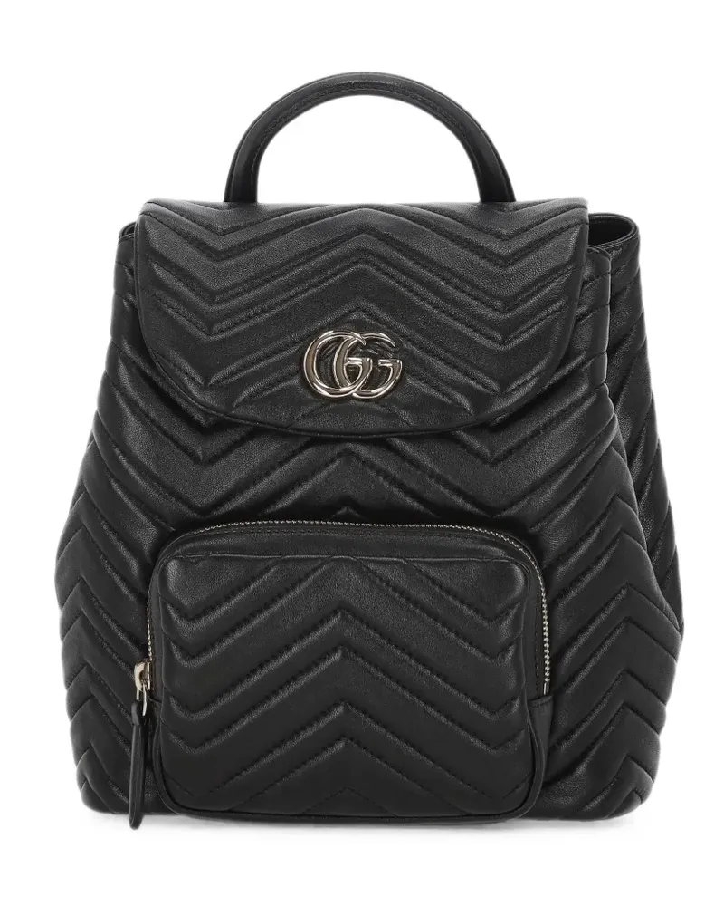 Gucci GG Marmont matelassé backpack - Schwarz Schwarz