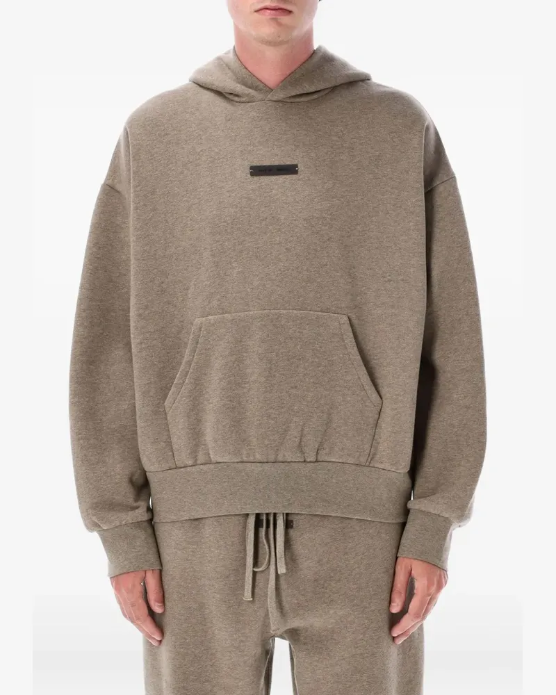 Fear of God Fleece-Hoodie mit Logo-Applikation - Braun Braun