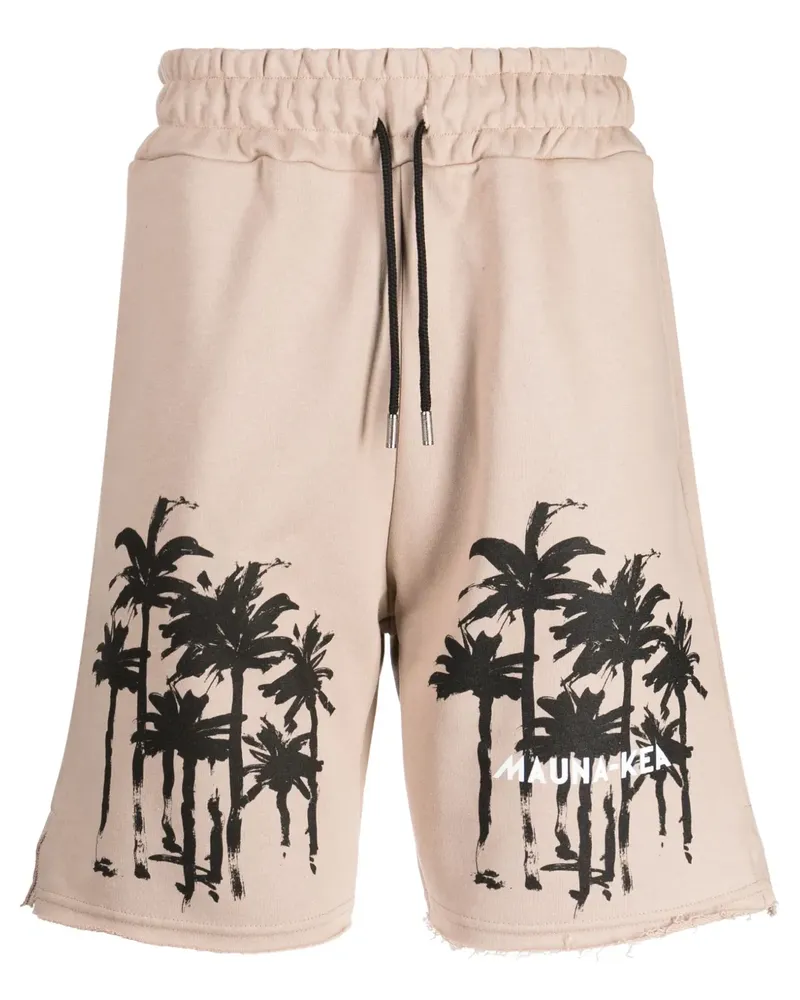 MAUNA KEA Dark Palms Joggingshorts - Braun Braun