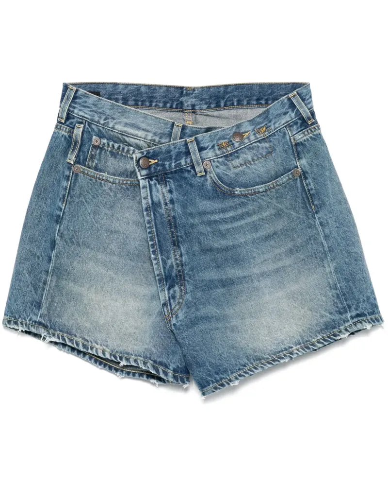 R13 Crossover Jeans-Shorts - Blau Blau