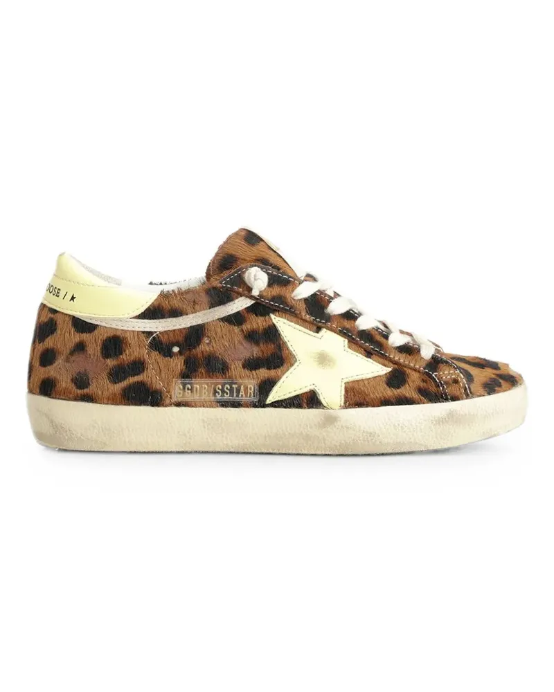 Golden Goose Super-Star leopard-print sneakers - Braun Braun