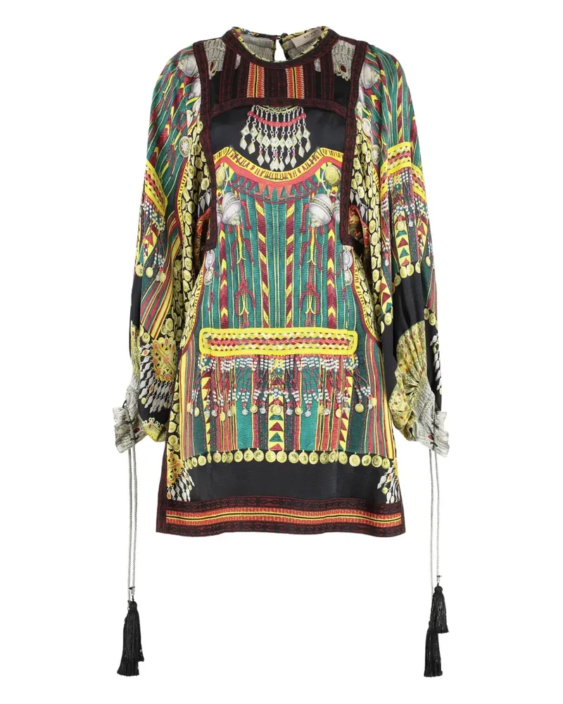 Etro Kleid mit abstraktem Print - Schwarz Schwarz