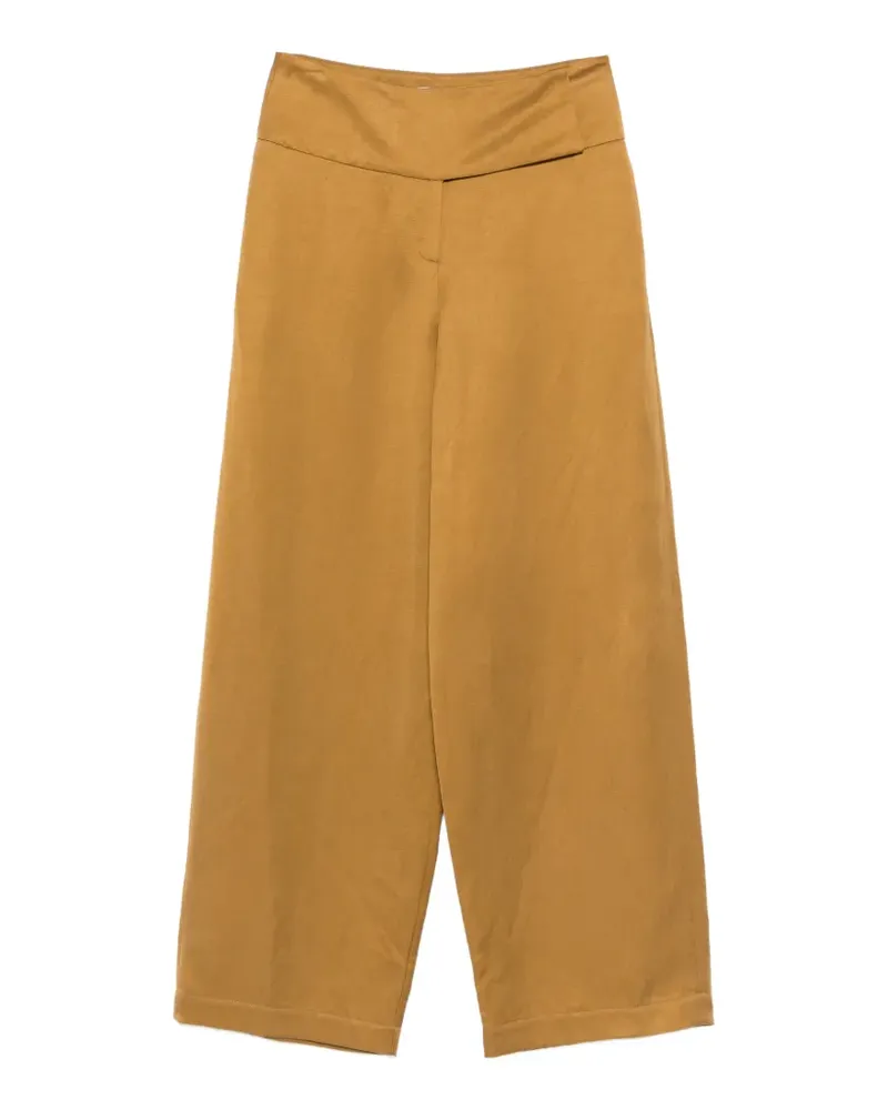 ALYSI wide-leg trousers - Nude Nude