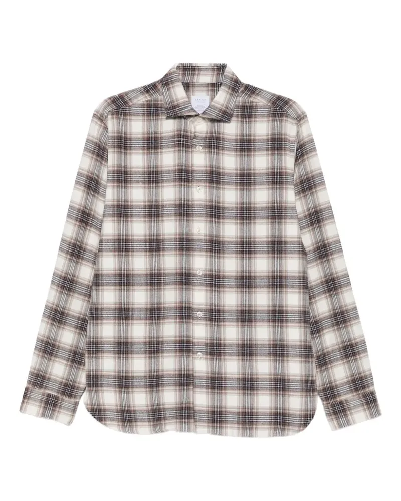 XACUS Legacy Hemd mit Check-Muster - Nude Nude