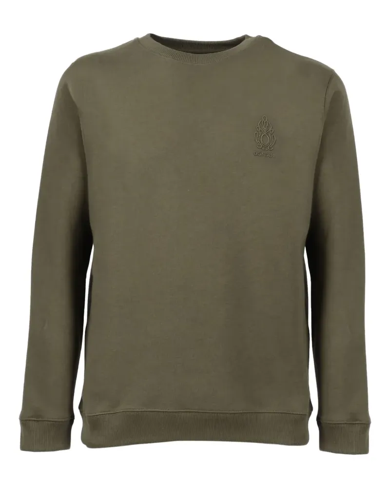 Dondup embroidered-logo cotton sweatshirt - Grün Grün