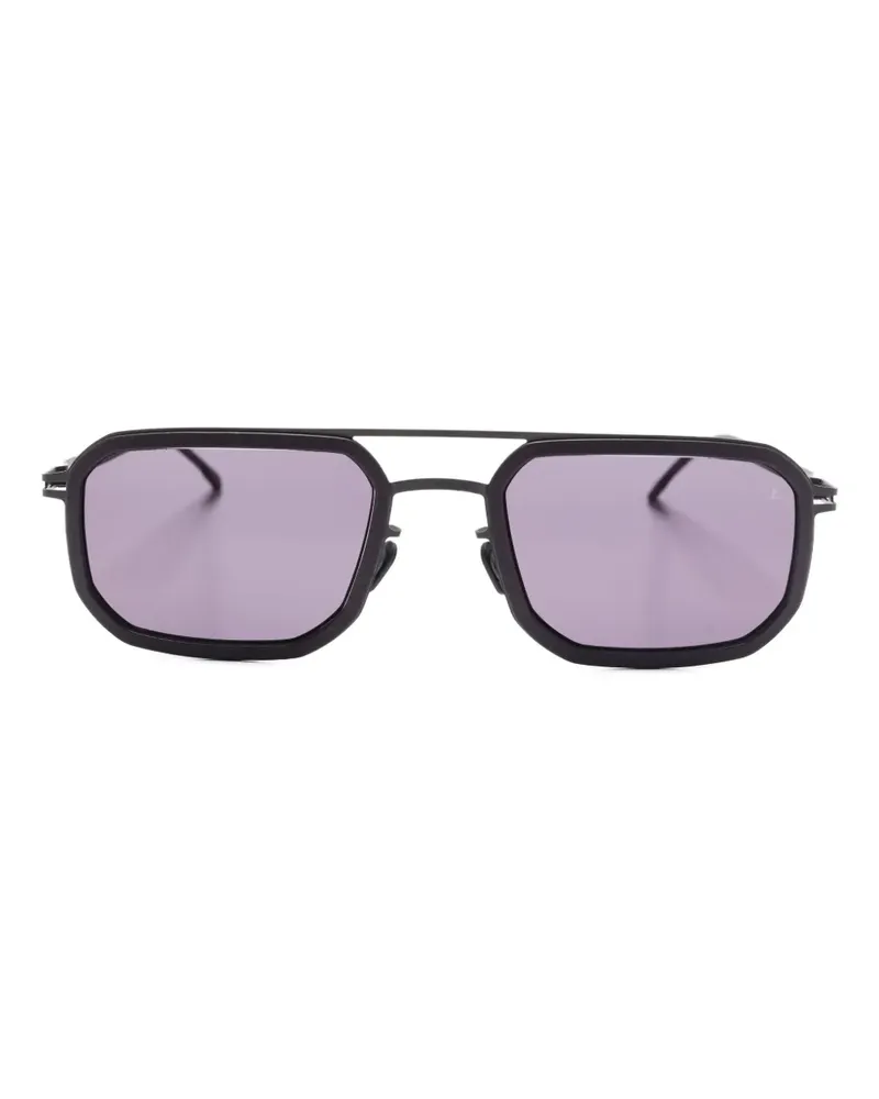Mykita Sonnenbrille mit geometrischem Gestell - Schwarz Schwarz